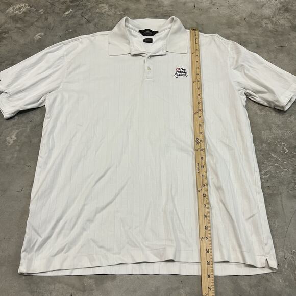 Tiger Woods Golf Polo Mens Large Collection Honda Classic White Logo GUC - Picture 2 of 9